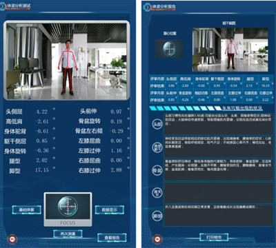 人体体姿测评仪